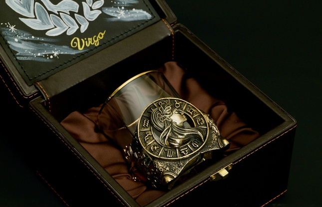 Стакан для виски Зодиак "Дева"  1 шт.  в подарочном кейсе с художественным оформлением 310 мл - фото №5