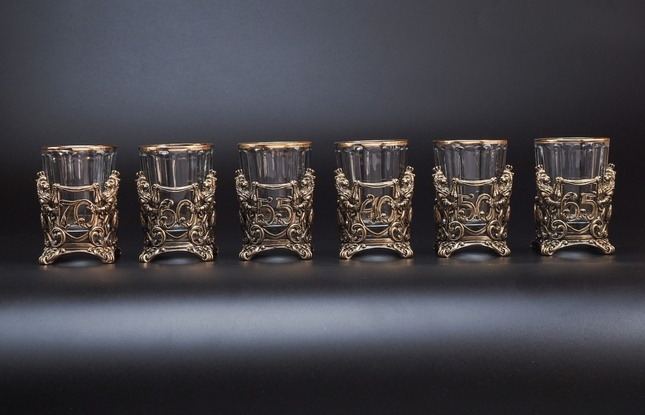 Набор рюмок «Юбилейный»  (35,40,45,50,55,60,65,70 Лет)  50 мл - фото №2