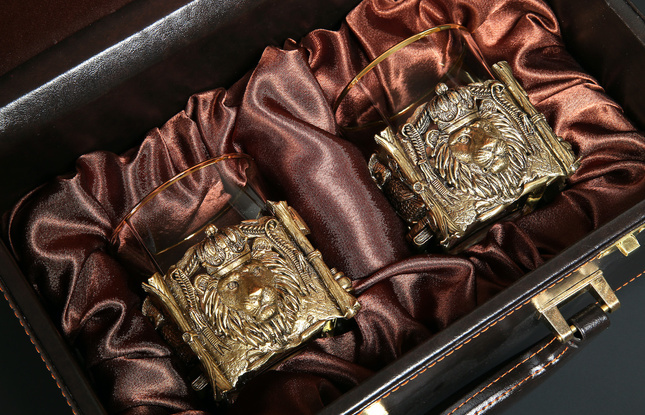 Подарочный набор стаканов для виски «Мудрому руководителю» 310 мл - фото №3