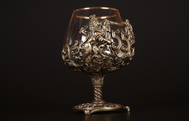 Бокал для коньяка "Юбилейный" (35,40,45,50,55,60,65,70,75 Лет) - фото №1