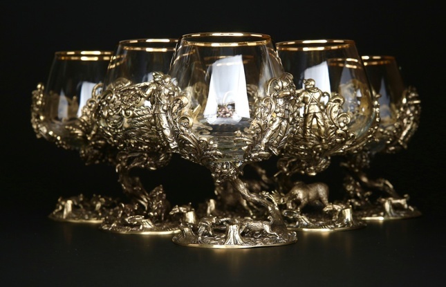 Бокал для коньяка «Охота  Элит» Утки  430 мл - фото №6