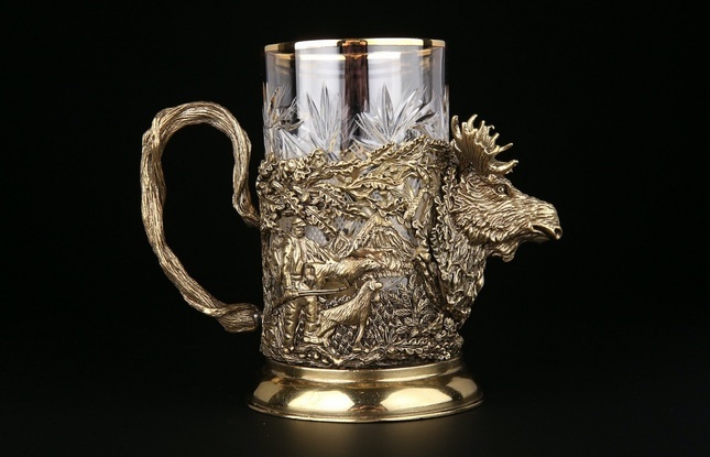 Подстаканник "Русский лес -Лось" 250 мл - фото №4