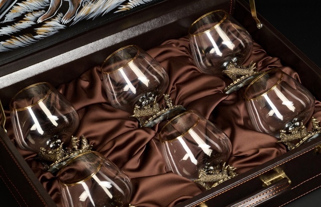 Бокал для коньяка "Утро в сосновом бору" эконом 430 мл - фото №13