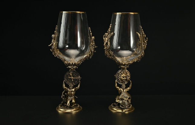 Бокал для вина «Зодиак Рыбы» 450 мл - фото №1