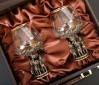 Набор бокалов  для коньяка «Три богатыря» 2 шт. в подарочном футляре с художественным оформлением  430 мл - фото №6