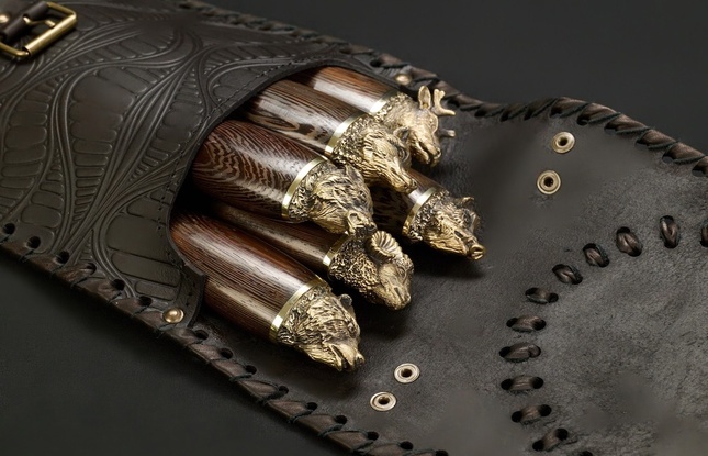 Набор шампуров в чехле "Кочевник 15 Звери большие" - фото №3