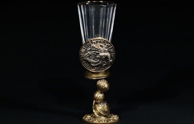 Набор лафитников для водки «Знаки Зодиака Рак» (2 шт.) в подарочном футляре c художественным оформлением 50 мл - фото №6