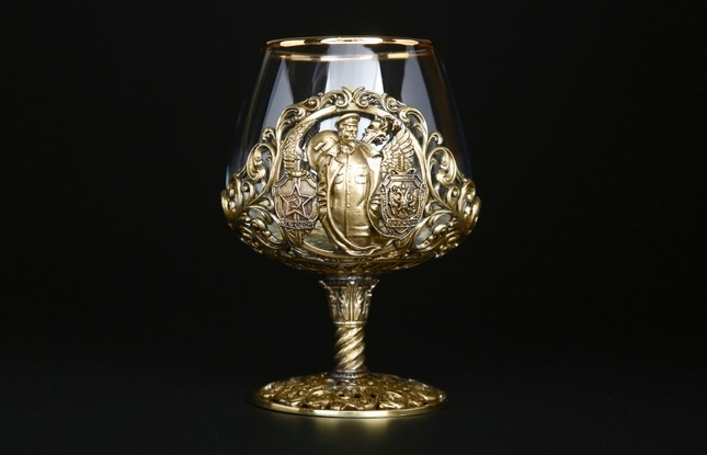 Бокал для коньяка "ФСБ Дзержинский" 430 мл - фото №1