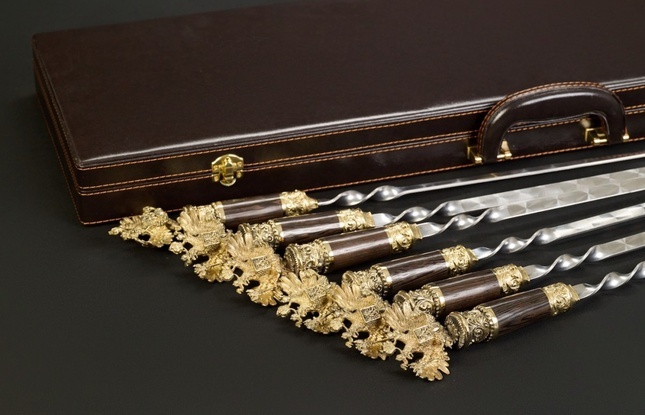 Подарочный набор шампуров «Держава» - фото №5