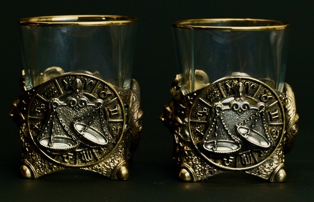 Стакан для виски Зодиак "Весы"  1 шт.  в подарочном кейсе с художественным оформлением 310 мл - фото №4