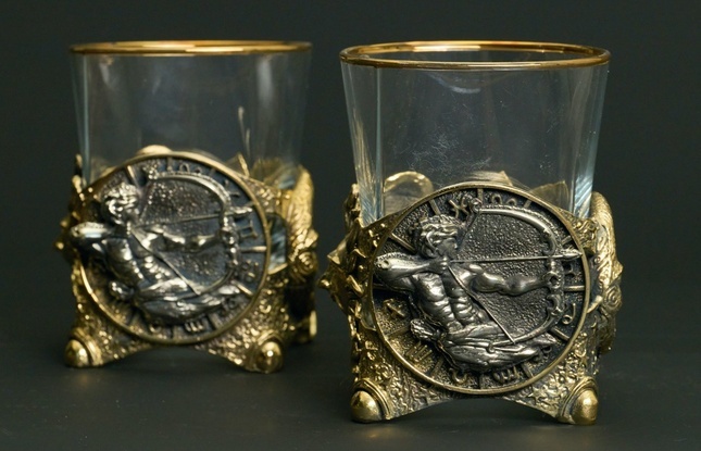 Стакан для виски Зодиак "Стрелец"  1 шт.  в подарочном кейсе с художественным оформлением 310 мл - фото №5