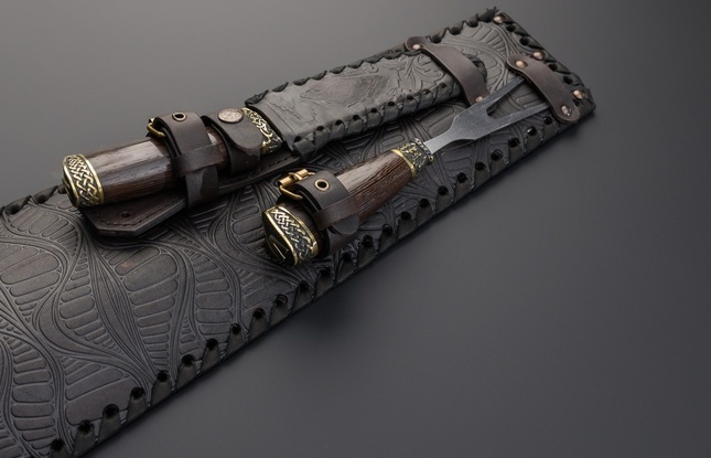 Набор шампуров в чехле " Премиум V " Лимитированная серия. - фото №2