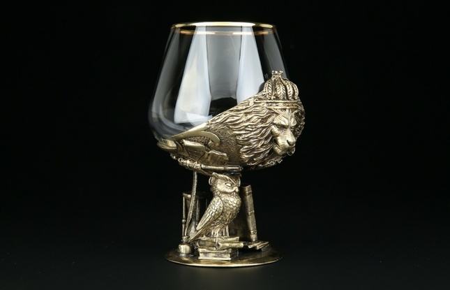 Бокал для коньяка «Мудрому начальнику» 430 мл - фото №1