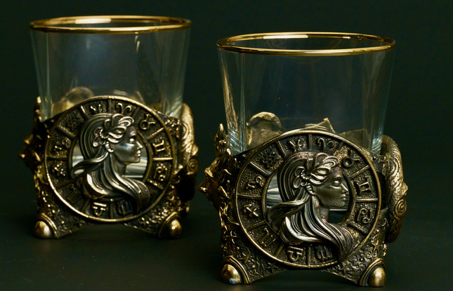 Стакан для виски Зодиак "Дева" - фото №1