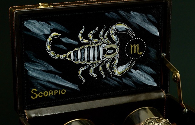 Стакан для виски Зодиак "Скорпион"  2 шт.  в подарочном кейсе с художественным оформлением 310 мл - фото №2