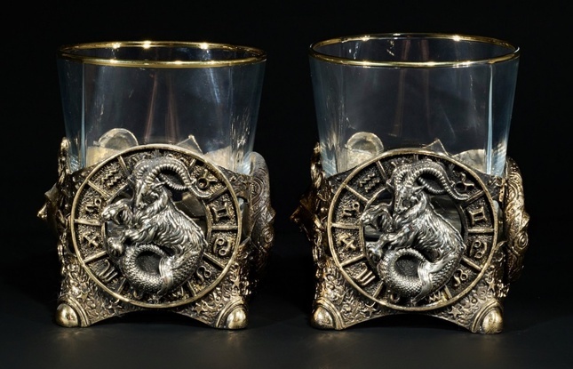 Стакан для виски Зодиак  "Козерог"