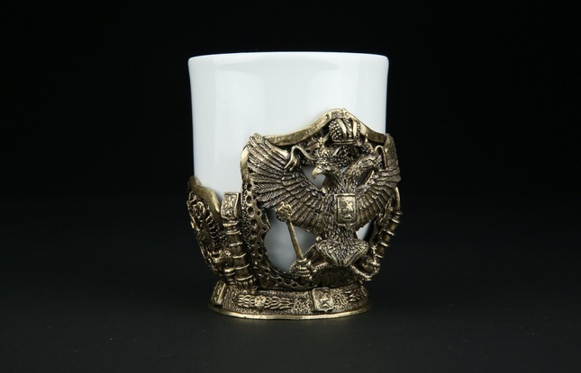 Чашка для кофе "Герб РФ" 200 мл - фото №3