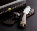 Подарочный туристический нож «Беркут» сталь 65Х13 в футляре - фото №4