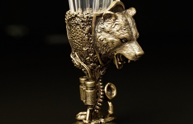 Набор лафитников «Охотничьи Трофеи" 3 шт.  в подарочном футляре с художественным оформлением  50 мл - фото №5