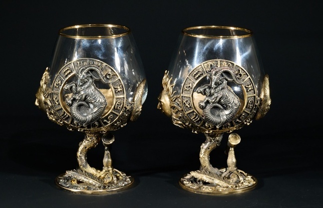 Бокал для коньяка Зодиак "Козерог"  1 шт.  в подарочном футляре с художественным оформлением  430 мл - фото №3