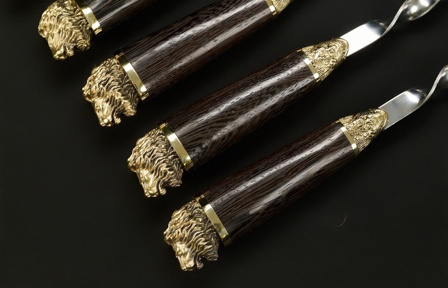 Шампуры ручной работы «Звери Большие Лев» - фото №2