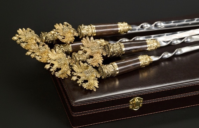 Подарочный набор шампуров «Держава» - фото №3