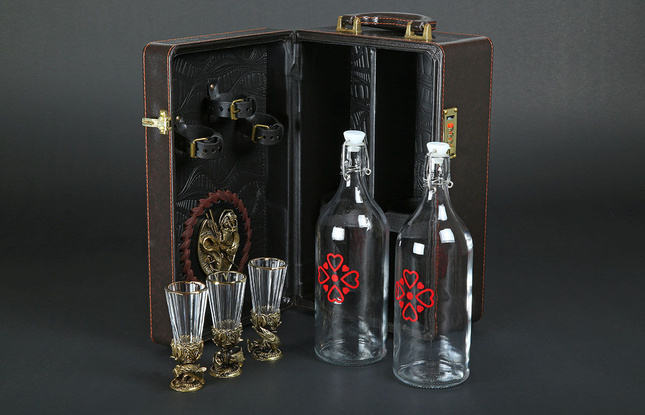 Кейс для алкоголя Арт-Мастер 8 "Рыбалка" - фото №1