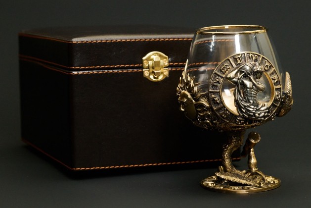 Бокал для коньяка Зодиак «Водолей» в подарочном футляре