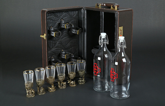 Кейс для алкоголя Арт-Мастер 13 "Русский лес" - фото №1