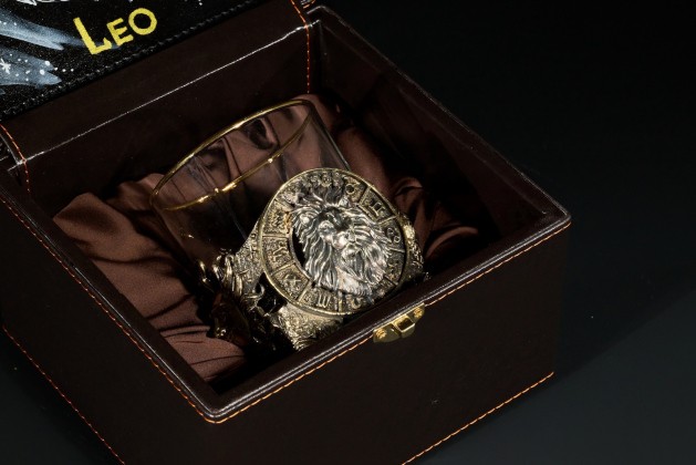 Стакан для виски Зодиак  "Лев"  1 шт в подарочном футляре