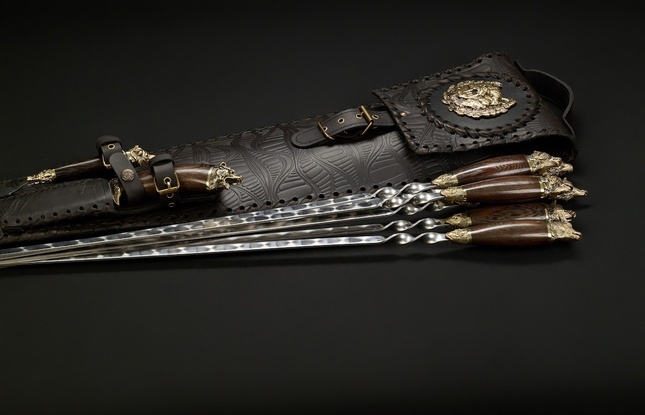 Набор шампуров в чехле "Кочевник 10 Звери большие" - фото №5