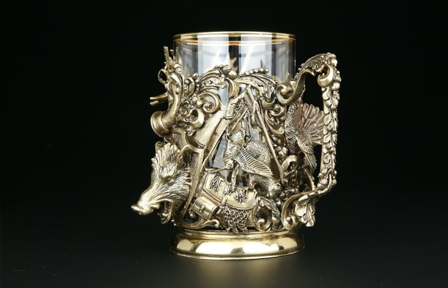 Набор подстаканников "Трофейный" 2шт в подарочном футляре 250 мл - фото №10