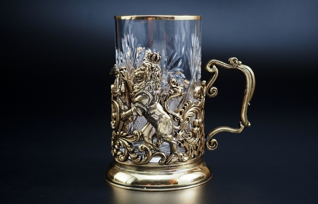 Набор подстаканников "Юбилейный"  (35,40,45,50,55,60,65,70 Лет) 2шт в подарочном футляре 250 мл - фото №8