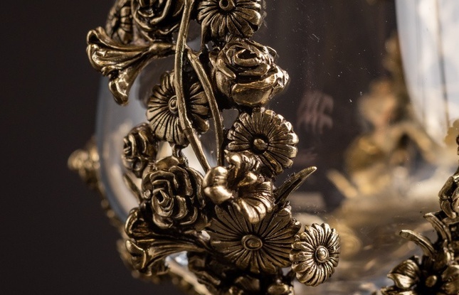 Бокал для вина «Цветочная фантазия» 450 мл - фото №7