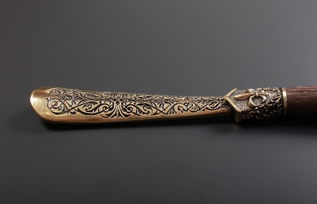 Ложка для обуви "Медведь кельтский  узор" - фото №3