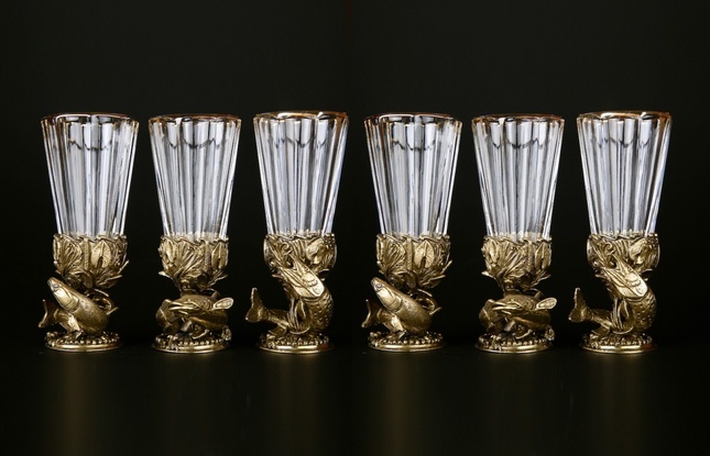 Набор рюмок-лафитников «Рыбы» 50 мл - фото №3