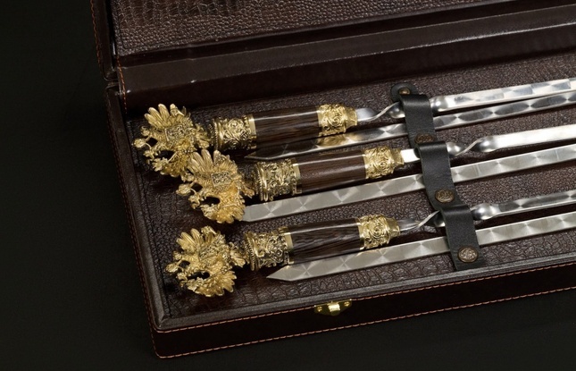 Подарочный набор шампуров «Держава» - фото №6