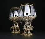 Набор бокалов  для коньяка «Три богатыря» 2 шт. в подарочном футляре с художественным оформлением  430 мл - фото №4