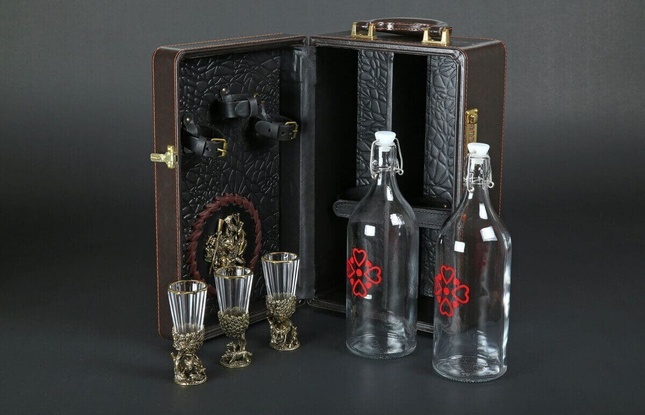 Кейс для алкоголя Арт-Мастер 14 "Русский лес" - фото №1