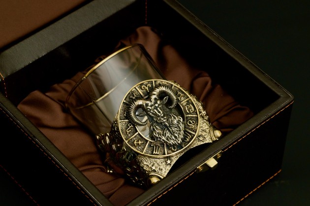 Стакан для виски Зодиак «Овен» 430 мл 1 шт в подарочном футляре