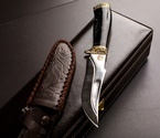 Подарочный туристический нож «Клык 2» сталь 95Х18 в футляре - фото №1