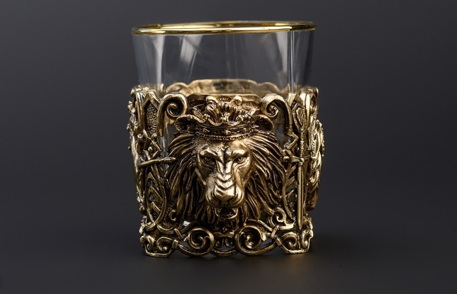 Подарочный набор стаканов для виски «Лев»  310 мл - фото №4