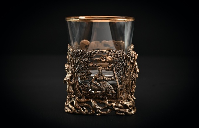 Подарочный набор стаканов для виски   Охота   6 шт. 310 мл в подарочном кейсе  с художественным оформлением - фото №6