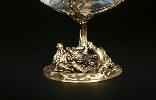 Бокал  для коньяка "Охотники на привале" 430 мл - фото №6