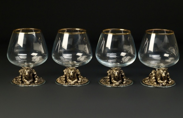 Бокал для коньяка «Лев VIP» эконом  430 мл - фото №2