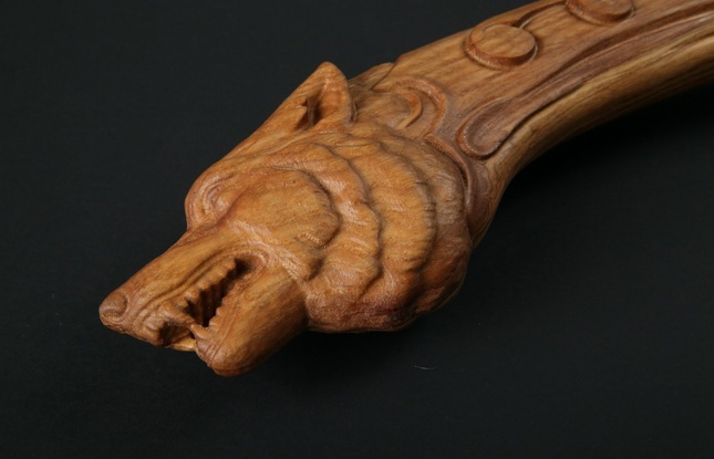 Топор Русич, камень, резная ручка - фото №4