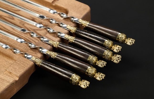 Шампуры ручной работы  «Державные» - фото №6