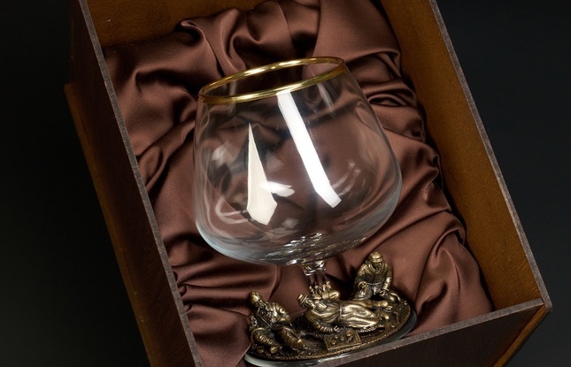 Бокал  для коньяка "Охотники на привале" эконом 430 мл - фото №5