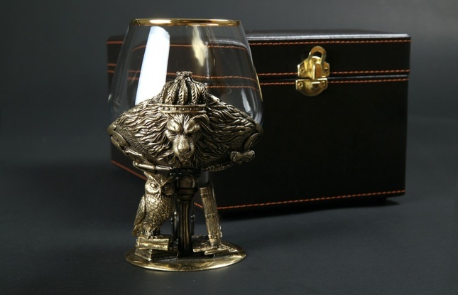 Бокал для коньяка «Мудрому начальнику» 430 мл - фото №8