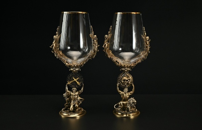 Бокал для вина «Зодиак Лев» 450 мл - фото №1